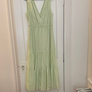Banana Republic Elegant Green Sleeveless Dress spring nwt xl